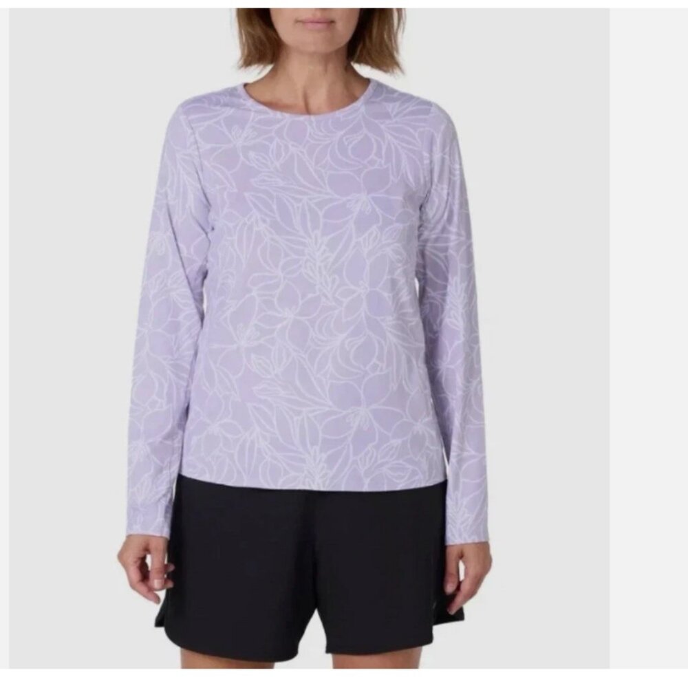 Hang Ten Solara Long Sleeve Sun Tee Purple